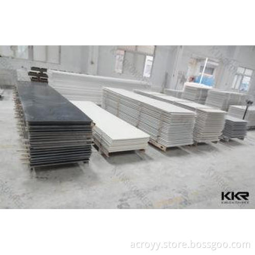 Pure White 20mm Thickness Marble Acrylic sheet Wholeaales